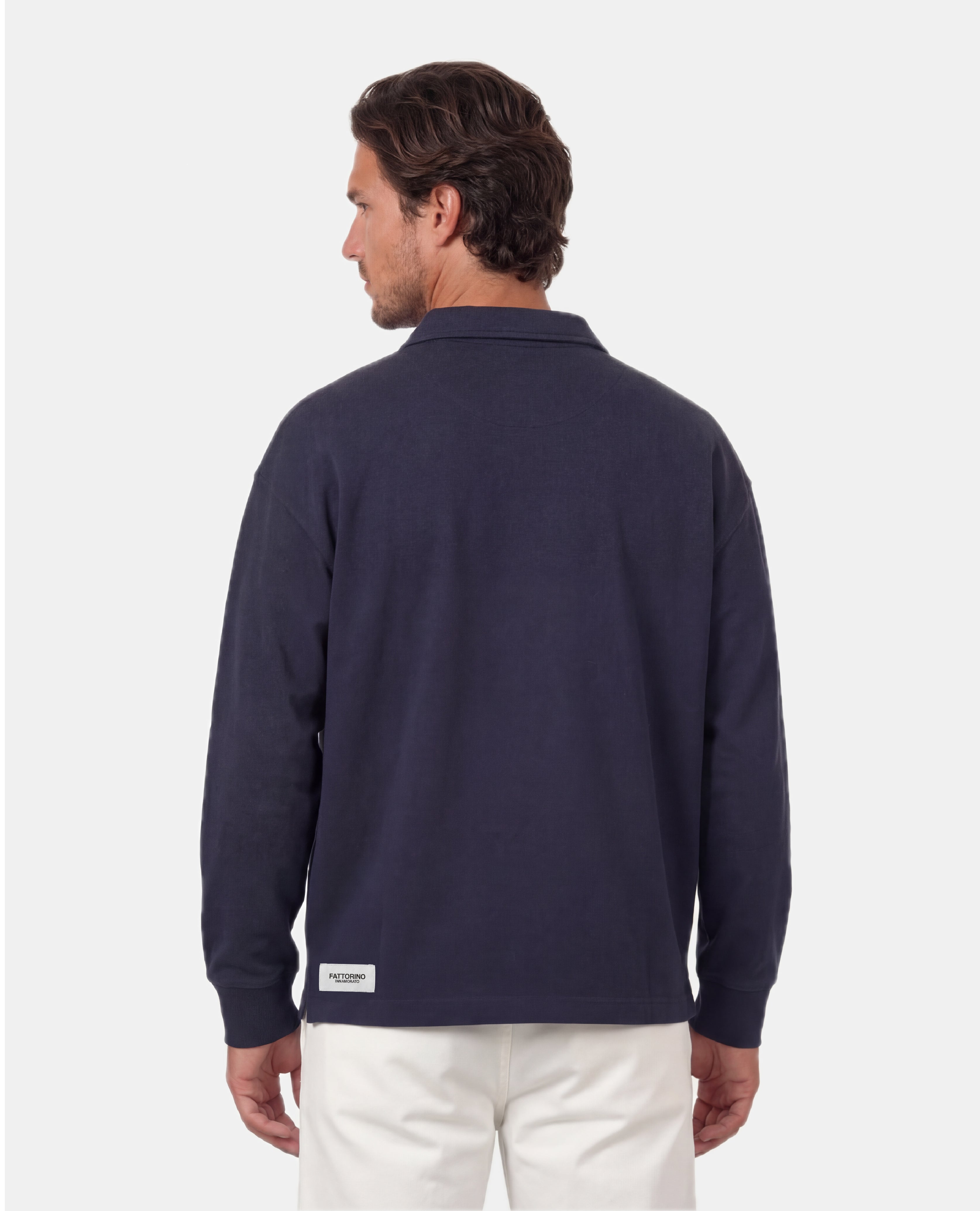 Navy Rugby Sweater – Fattorino Innamorato