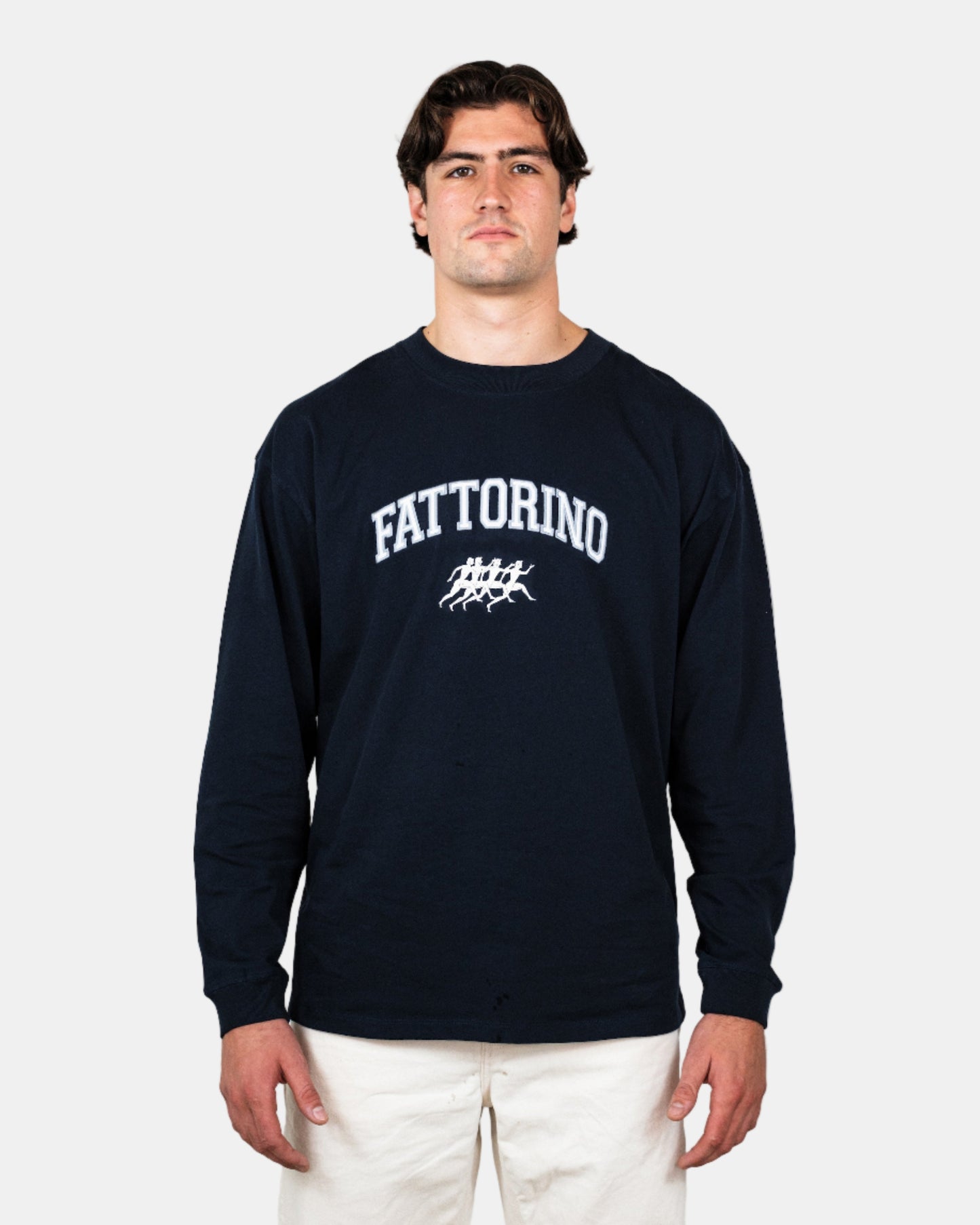 Fattorino Innamorato Athlete navy longsleeve