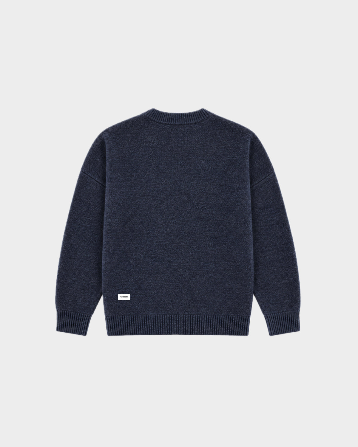 Fattorino Innamorato navy crewneck knitwear sweater