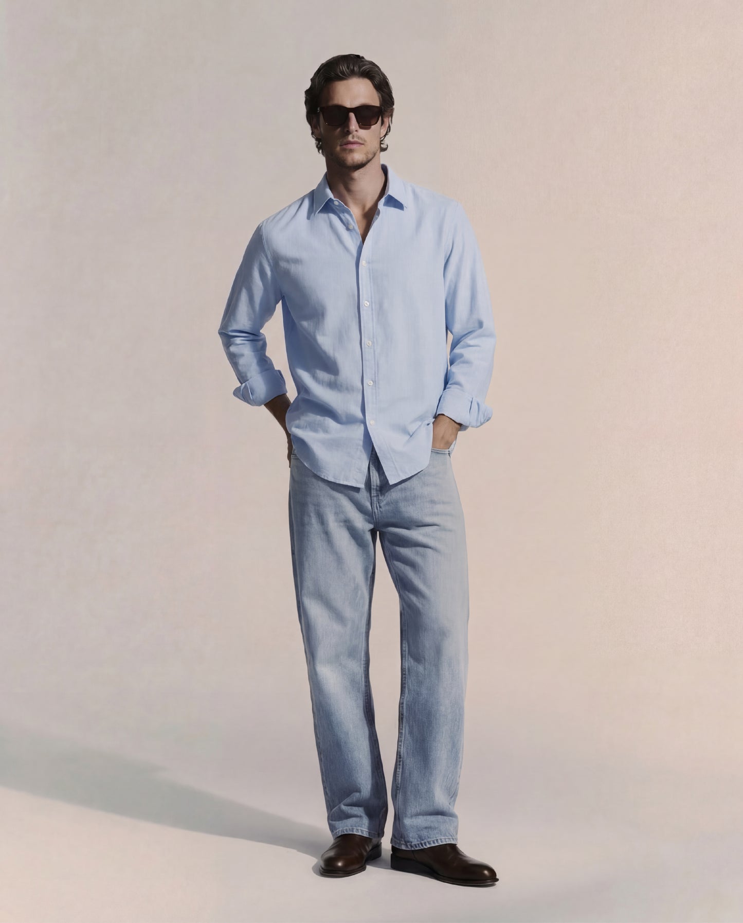 Light blue shirt