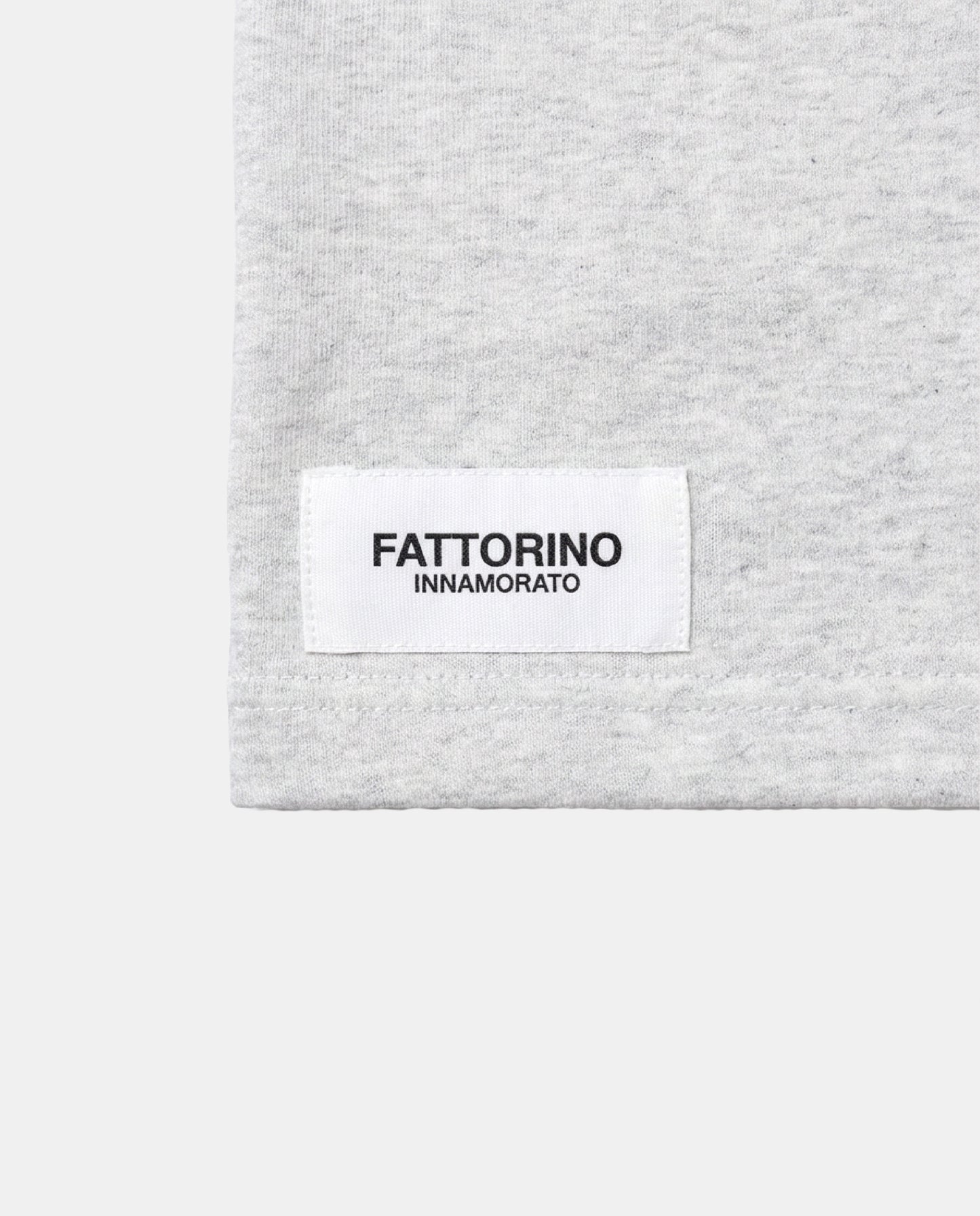 Fattorino Innamorato grey rugby sweater. Longsleeve rugby polo label