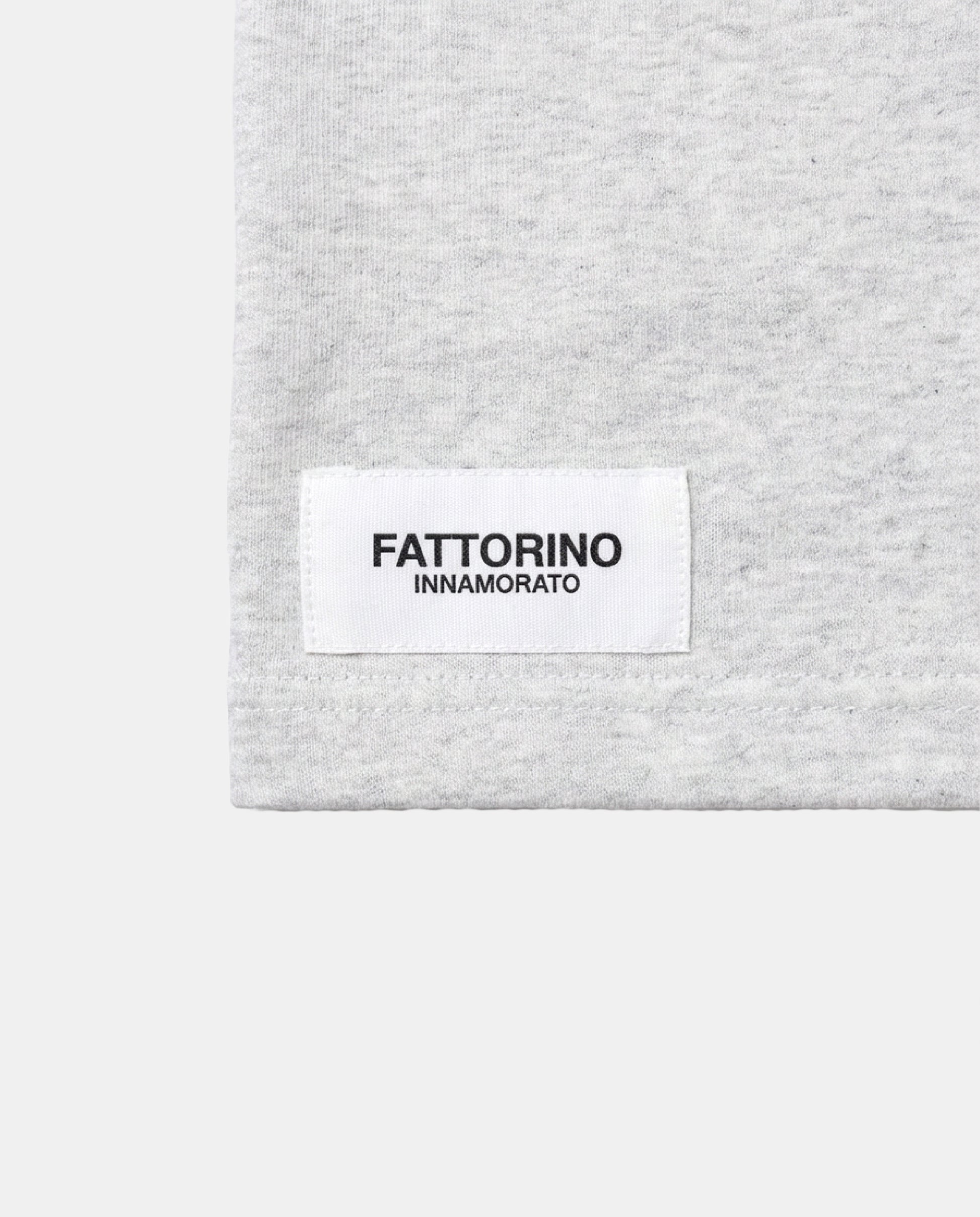Fattorino Innamorato grey rugby sweater. Longsleeve rugby polo label