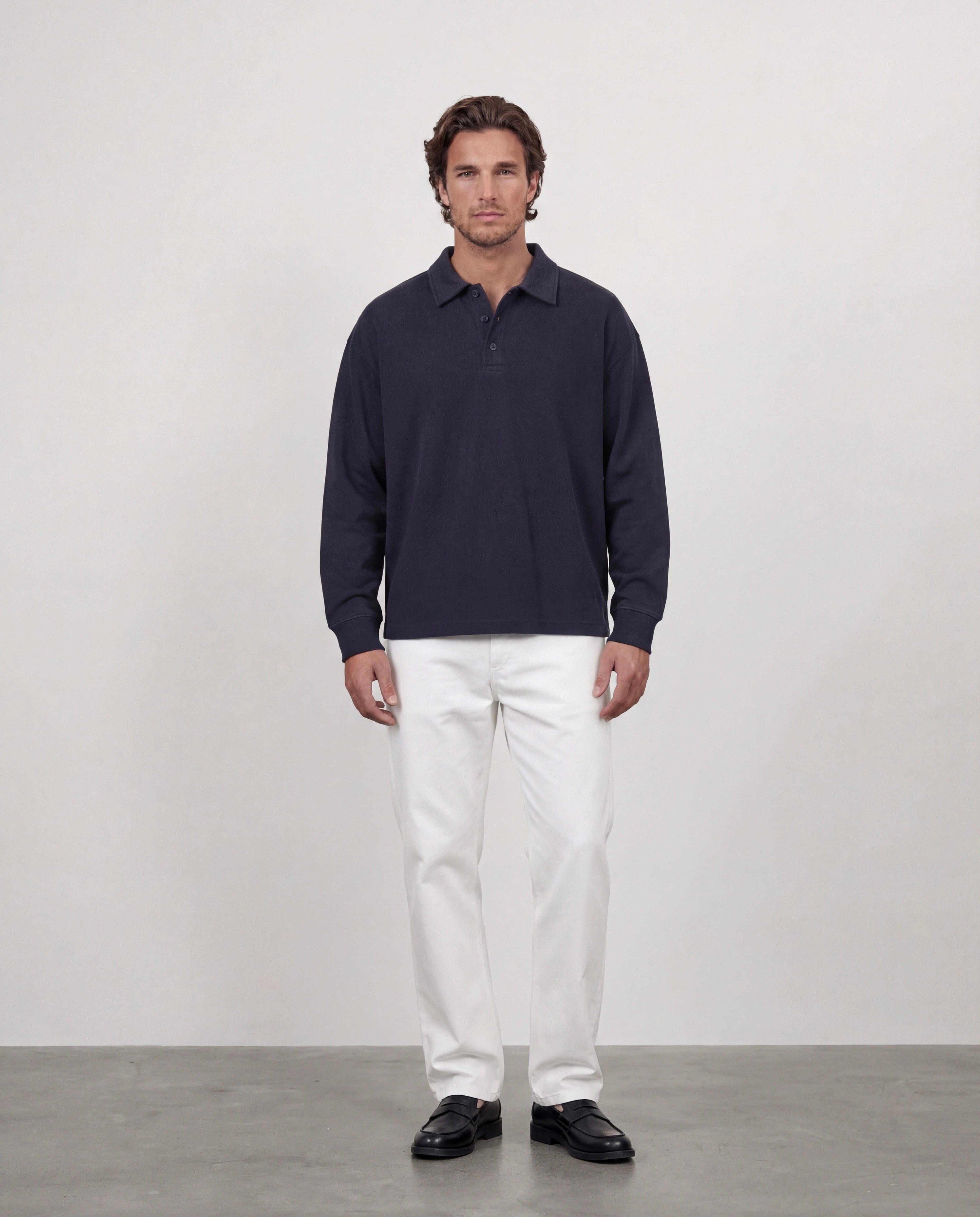 Navy Rugby Sweater – Fattorino Innamorato