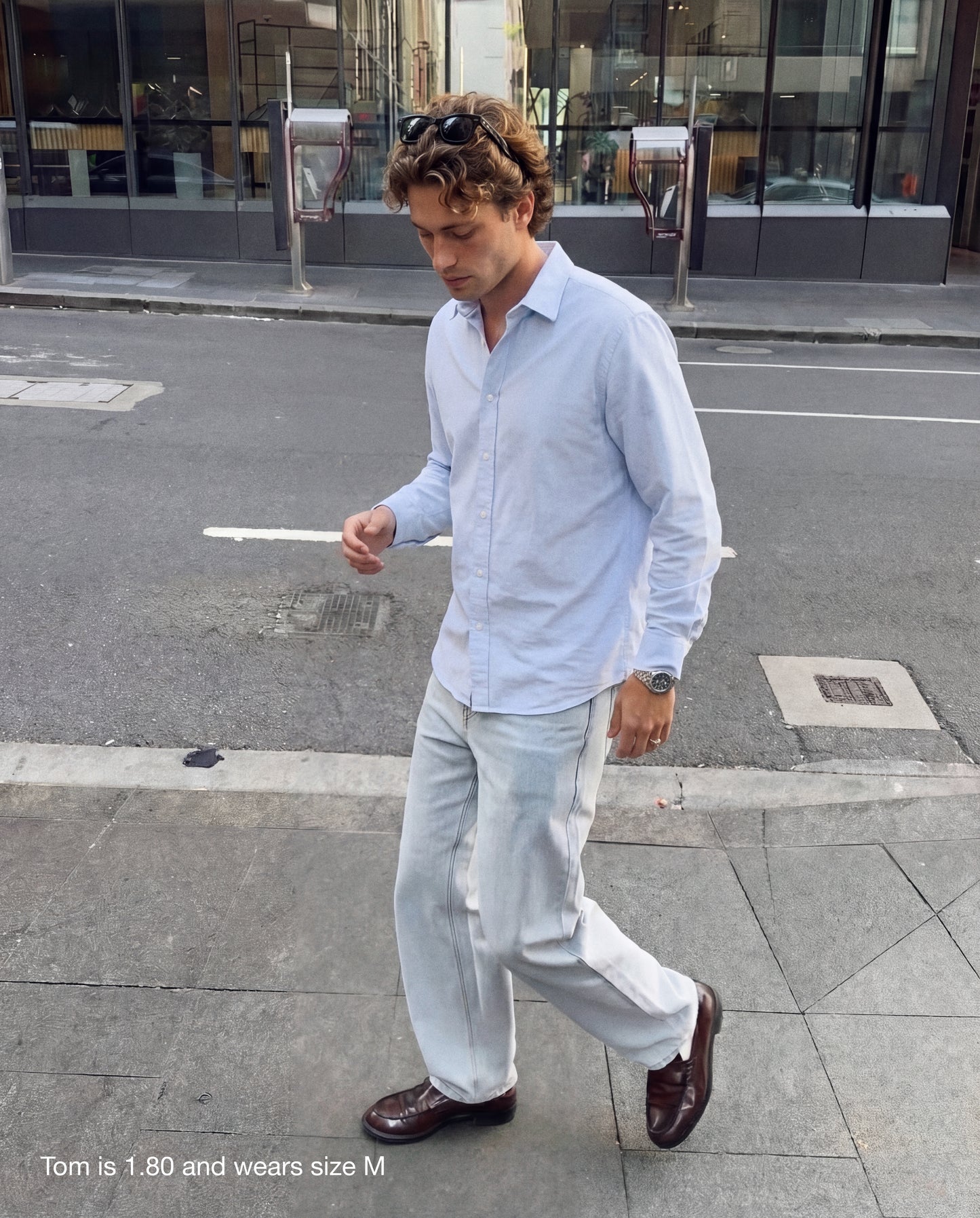 Light blue shirt