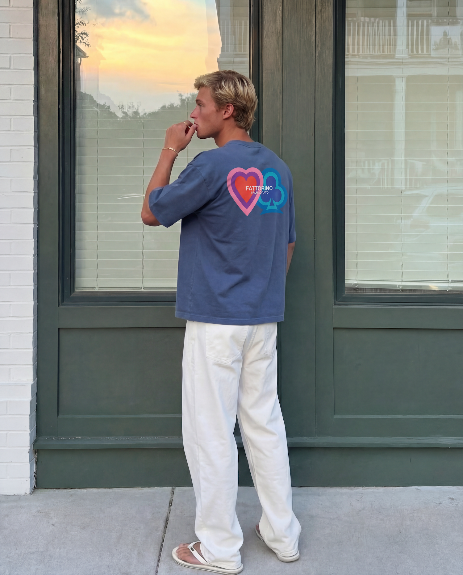 Fattorino Innamorato blue play summer tshirt 